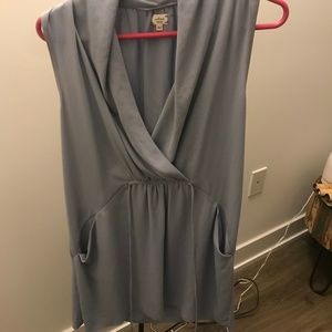 Light Blue Wilfred Wrap Dress